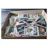 flat of sports cards