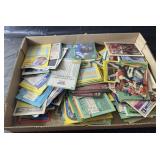flat of sports cards