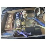 flat of misc items