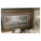 wall decor and glassware