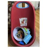 Misc toys and kids storage cart