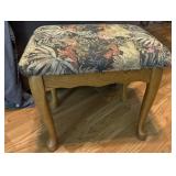 floral footstool
