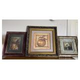 Lot of 3 wall art pieces