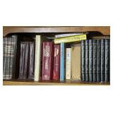 top shelf of books