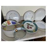 group of plates and bowls