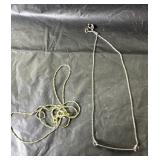 2 necklaces marked 925