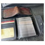 2 leather wallets