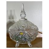 Crystal Candy Dish Footed