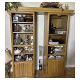 76ï¿½ tall x 65ï¿½ wide bookcase set - no contents