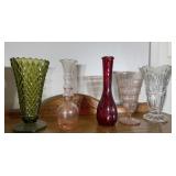 Lot of 5 Vases