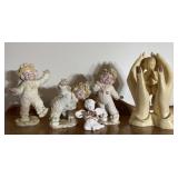 Lot of 5 angel decor pieces