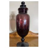 Approx. 13.5ï¿½amethyst apothecary jar