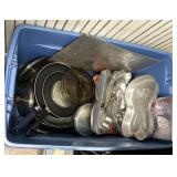 Tote of pots and pans