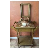Washstand with Basin and Pitcher