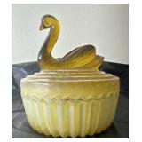 Swan candy dish