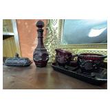 Avon Ruby Red Glassware Set