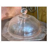 Depression round butter dish