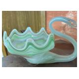 Art Glass Swan Broken beak