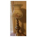 Hurricane style electric lamp approx 36 inch