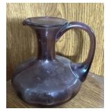 Art glass purple pitcher