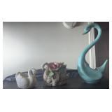 swan decor pieces