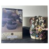 2 fountain decor pieces