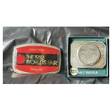 2 Belt Buckles