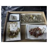 Box of costume jewelry