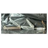3 folding knives