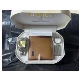 Men Watch, Wallet, and keychain set in box