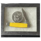 Mining medallion and knife set