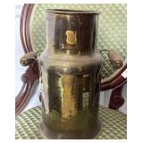 Possibly brass farm bucket with handles