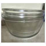 4 clear glass bowls anchor hocking and other