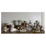 8 piece misc animal knick knacks