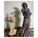 Approx. 15ï¿½ and 19ï¿½ statue decor pieces