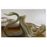 Art glass swan