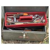 metal craftsman toolbox and contents