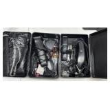 group of electric shavers
