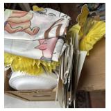 Group of party supplies Pooh bear themed