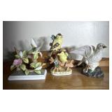 Lot of 3 Bird Figurines