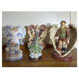 Lot of 3 Angel Figurines