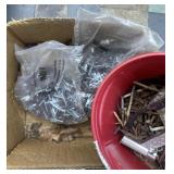 box of misc screws