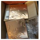 boxes of copper tile