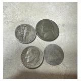 Various US silver coinage