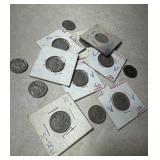 Group of Buffalo nickels various dates