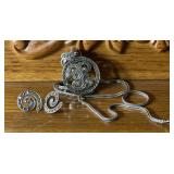 Necklace and earring set Marked 925