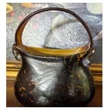 Art glass leopard purse design
