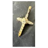 925 cz cross pendant