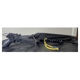 Cross bow pistol and sling shot