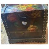 decorative floral storage box